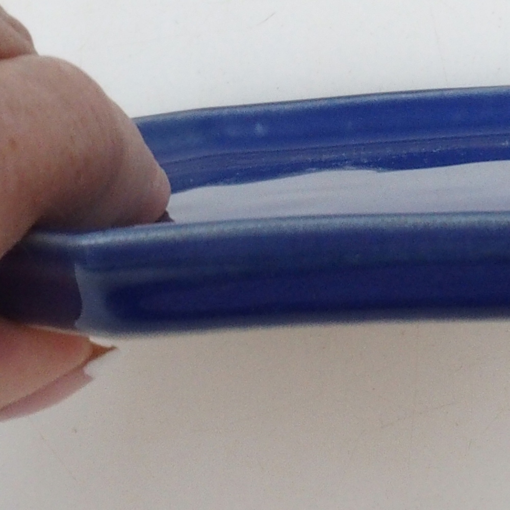 Ciotola in ceramica H13 -12 x 12 x 1 cm - blu