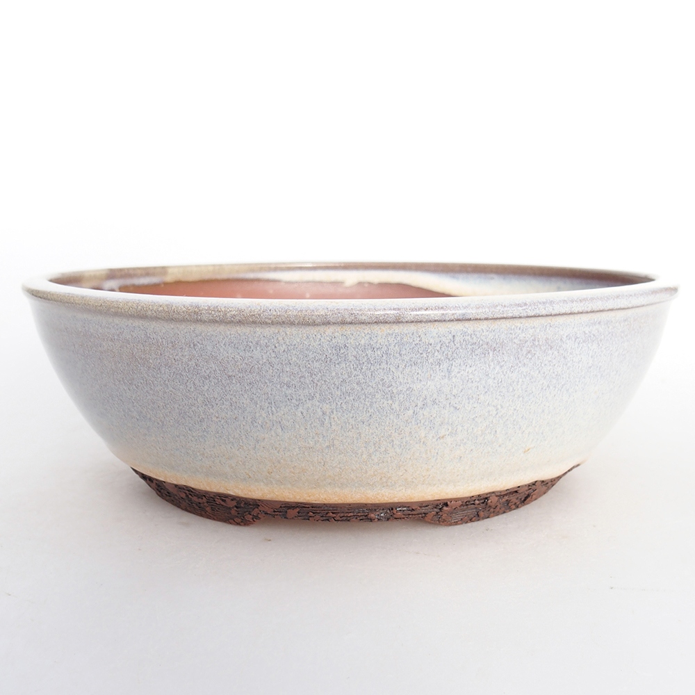 Ciotola bonsai in ceramica 19,5 x 19,5 x 6,5 cm, colore blu