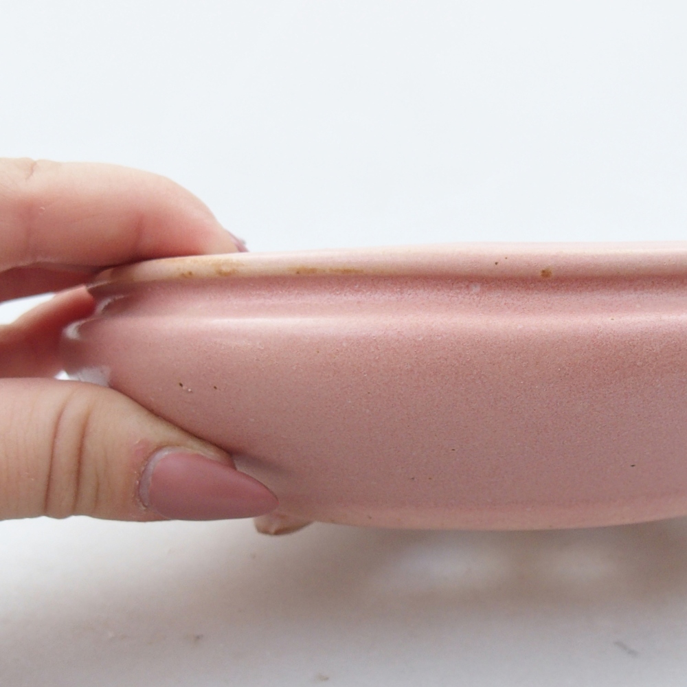 Ciotola bonsai in ceramica 26 x 26 x 8 cm, colore rosso