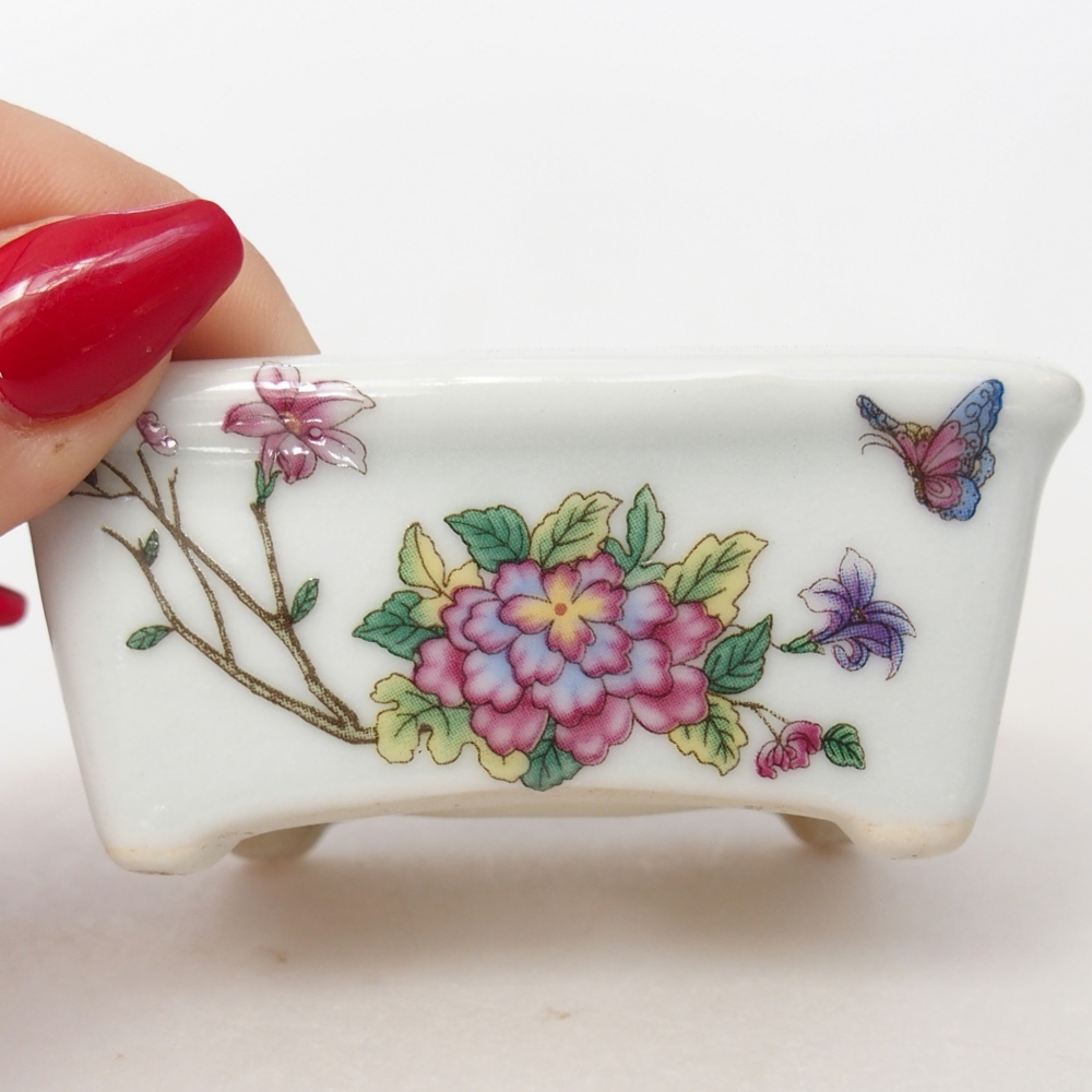 Mini bonsai 8 x 6,5 x 3,5 cm, bianco