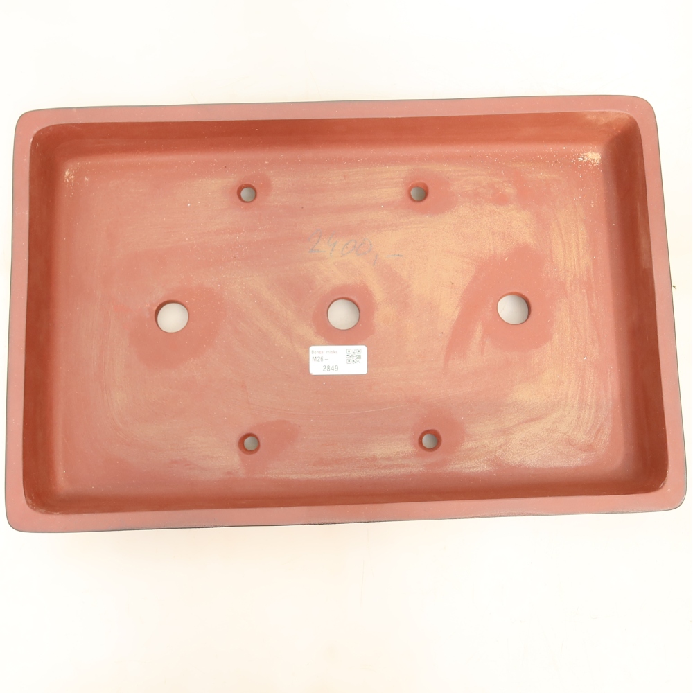 Ciotola in ceramica  45 x 29 x 6,5 cm, colore mattone - SOLO RITIRO IN NEGOZIO o spedizione su pallet