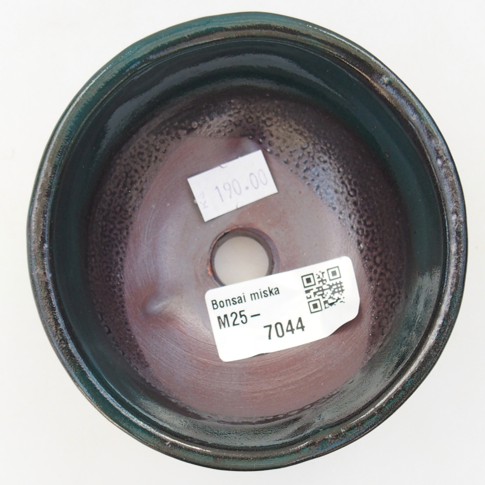 Ciotola bonsai in ceramica 26 x 26 x 8 cm, colore rosso