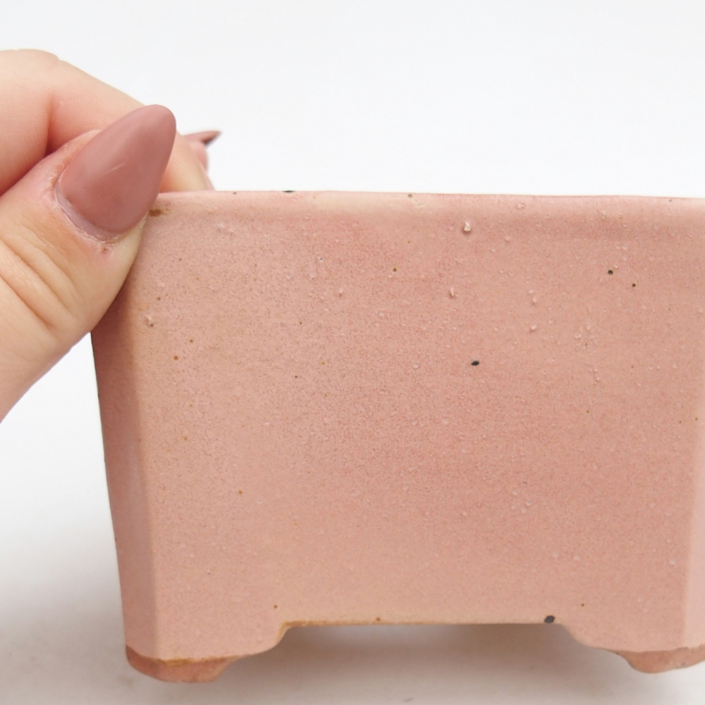 Ciotola bonsai in ceramica 8 x 8 x 10,5 cm, rosa