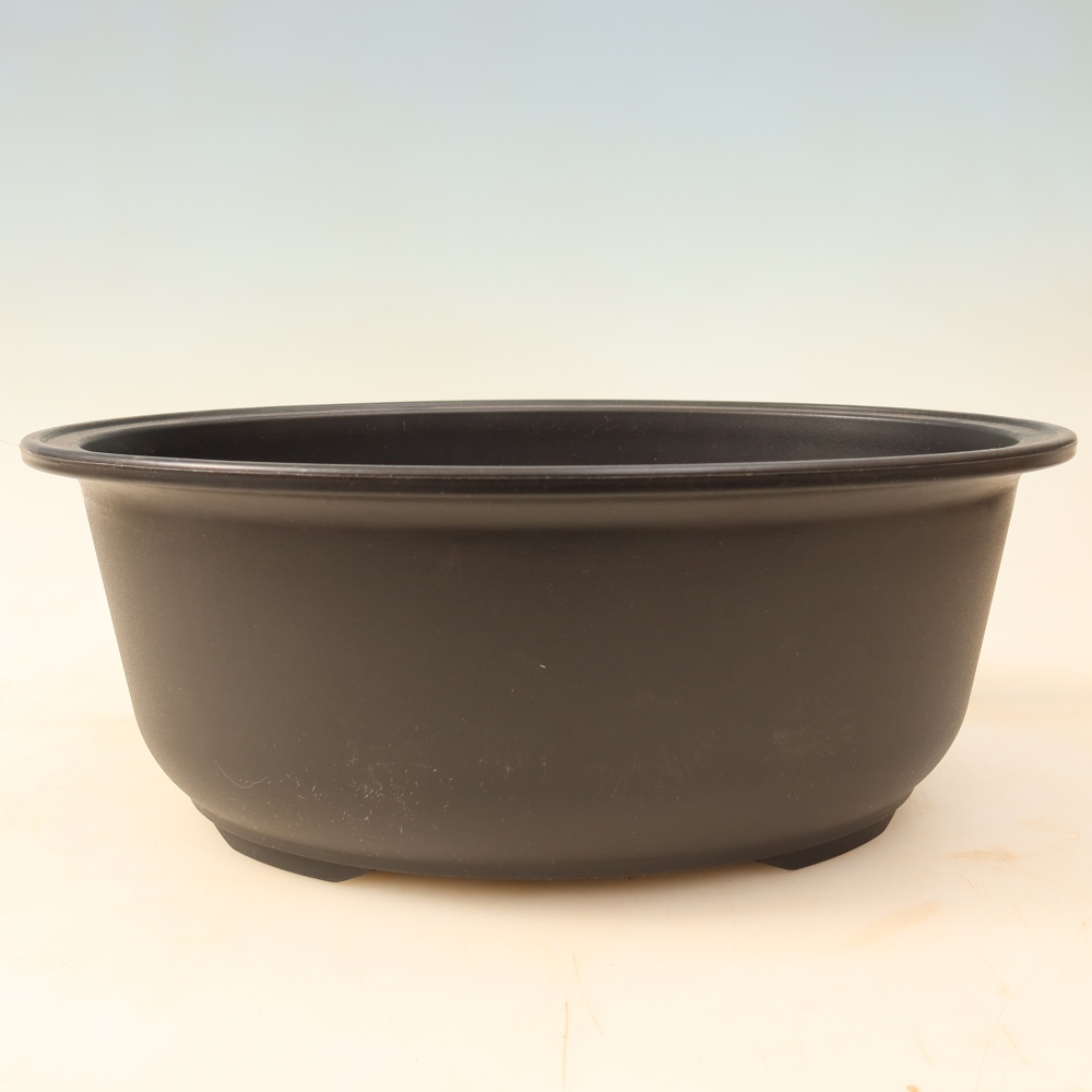 Vaso per bonsai in plastica MP-29 nero - 31,5 x 24 x 12 cm