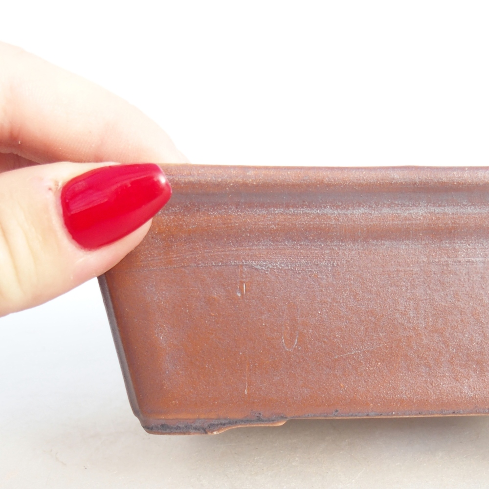 Ciotola bonsai in ceramica 26 x 26 x 8 cm, colore rosso