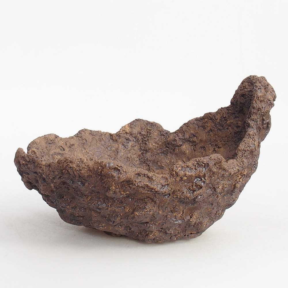 Conchiglia in ceramica 19 x 15 x 14 cm , colore marrone