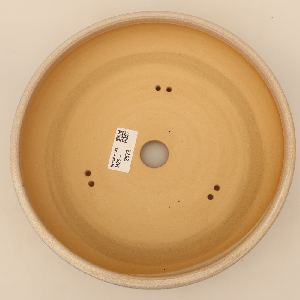 Vaso da bonsai in ceramica 23 x 23 x 6,5 cm, colore beige