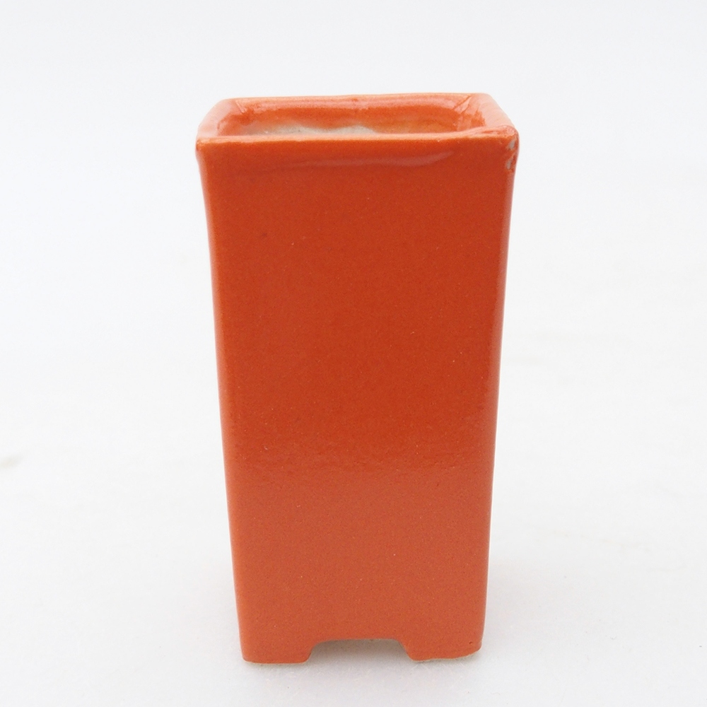 Ciotola per mini bonsai 3 x 3 x 5,5 cm, arancione