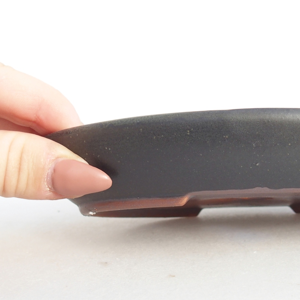 Ciotola bonsai in ceramica 26 x 26 x 8 cm, colore rosso