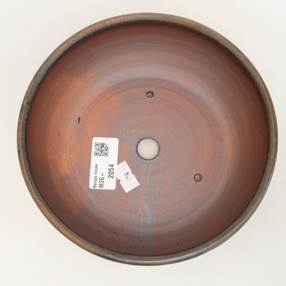 Vaso da bonsai in ceramica 17 x 17 x 5,5 cm, colore marrone