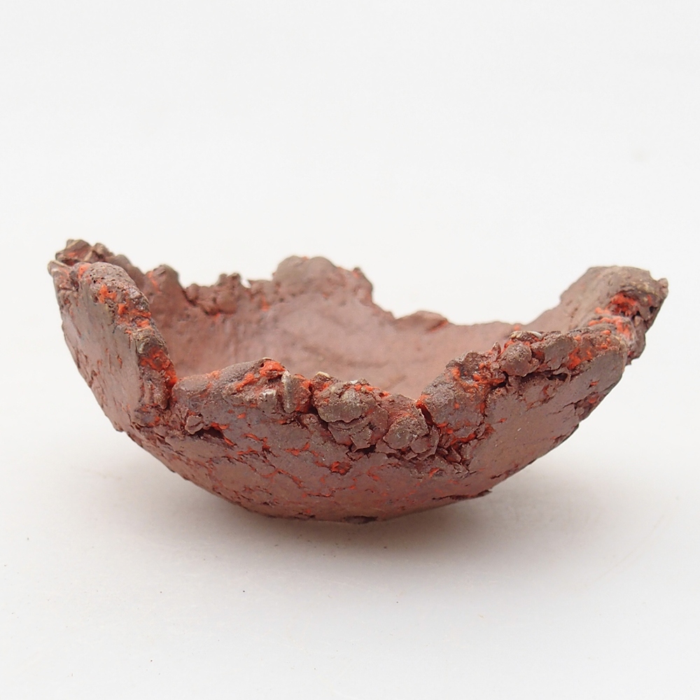 Conchiglia in ceramica 7,5 x 6,5 x 3,5 cm , colore arancione