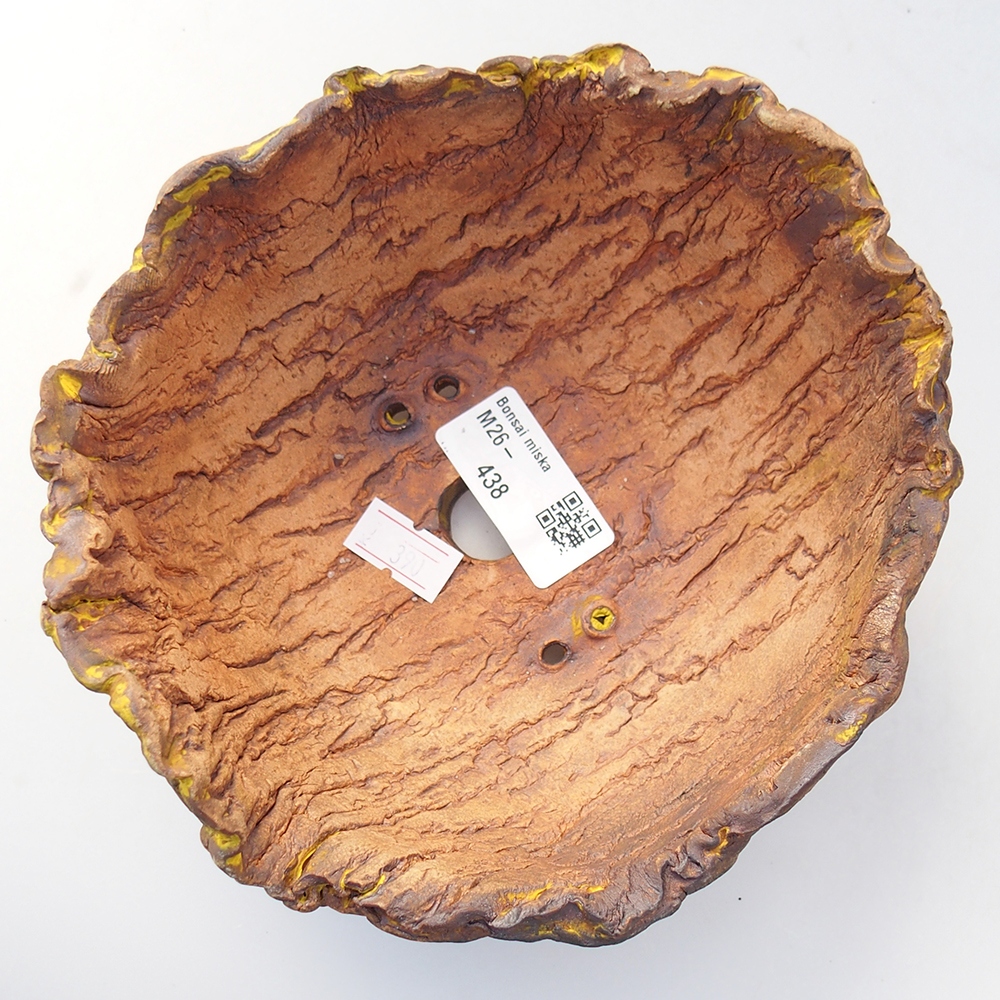 Conchiglia in ceramica 16 x 15 x 8,5 cm , colore giallo