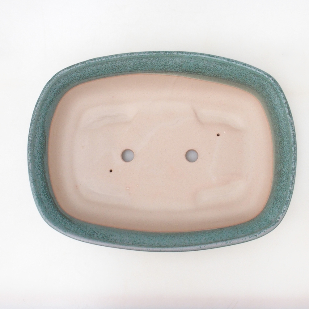 Ciotola per bonsai H10 - 37 x 28 x 9 cm - verde