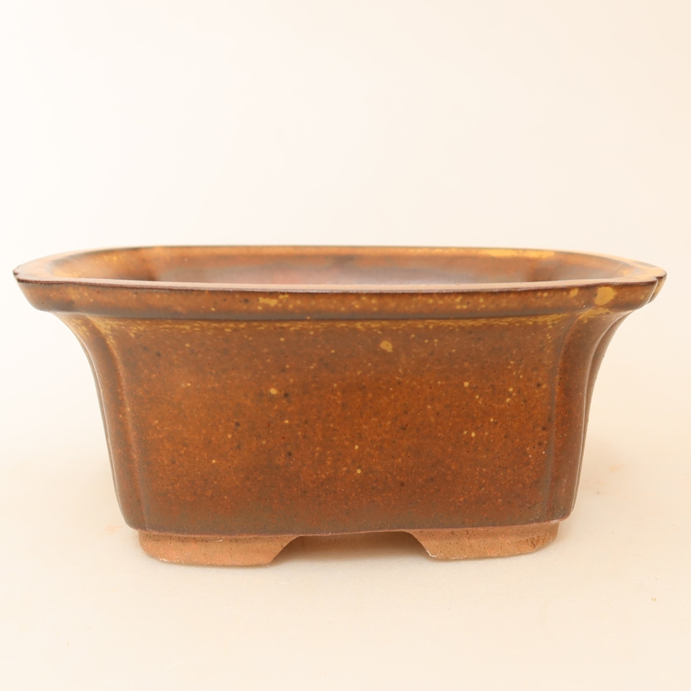 Ciotola in ceramica  13 x 10,5 x 5,5 cm, colore marrone