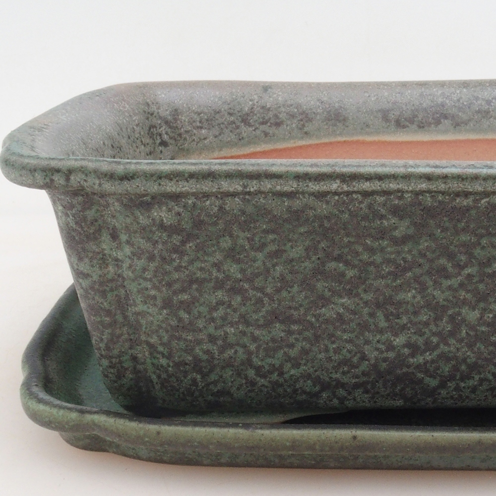 Ciotola bonsai + piattino H50 - verde