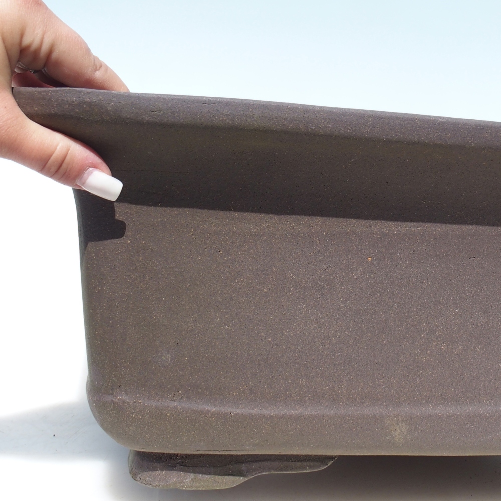 Ciotola per bonsai 48,5 x 38,5 x 19 cm - marrone