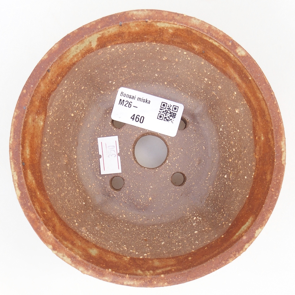 Ciotola per bonsai in ceramica 13,5 x 13,5 x 6,5 cm, marrone