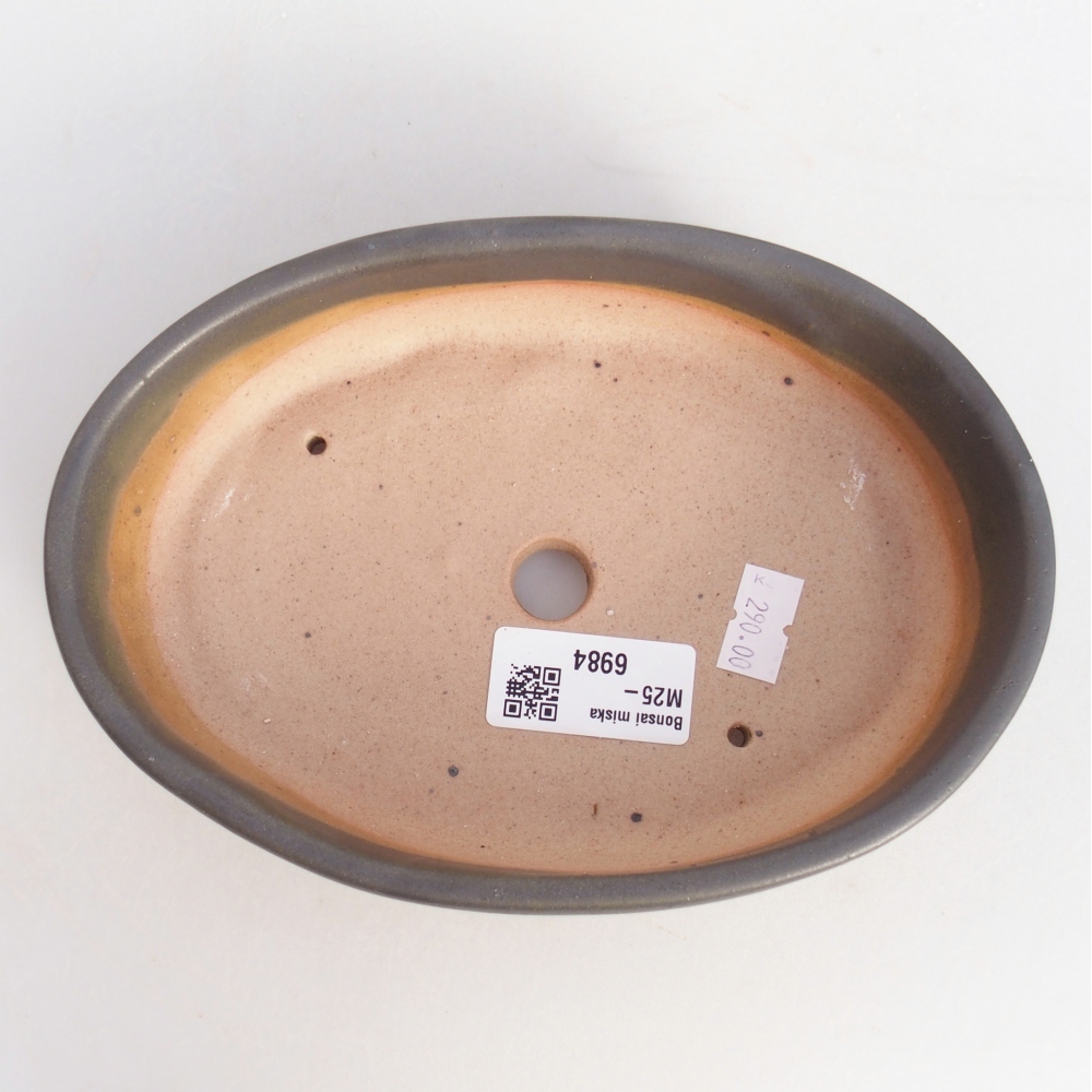 Ciotola bonsai in ceramica 26 x 26 x 8 cm, colore rosso