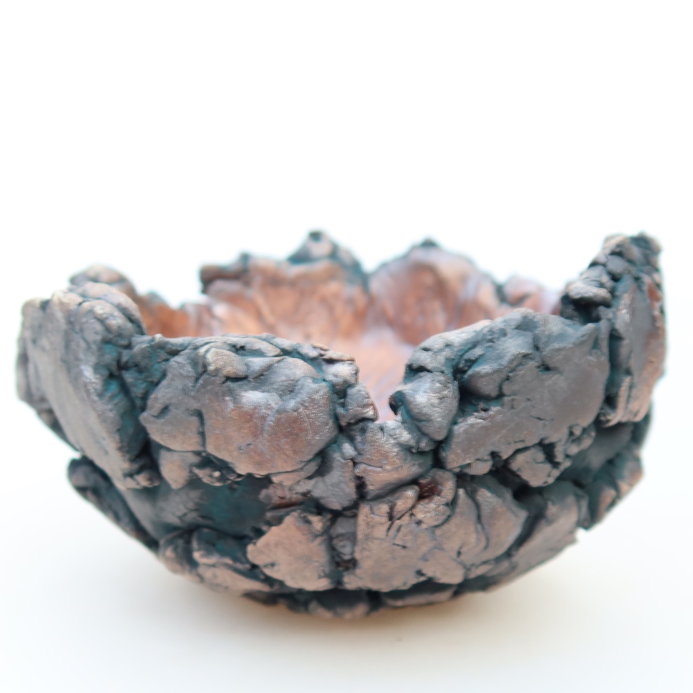 Guscio in ceramica  11,5 x 11,5 x 8 cm, colore verde