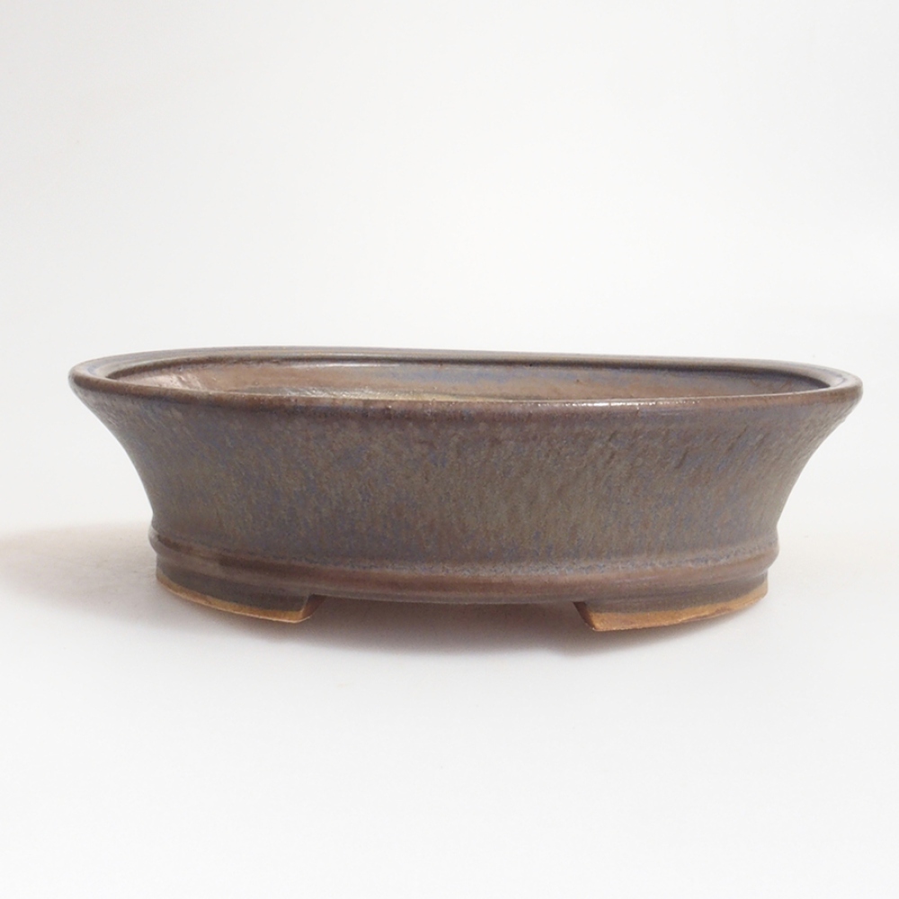 Ciotola per bonsai in ceramica 10 x 8,5 x 4 cm, marrone