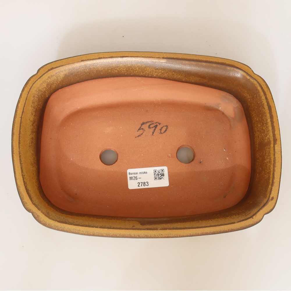Ciotola in ceramica  24 x 17 x 6 cm, colore giallo
