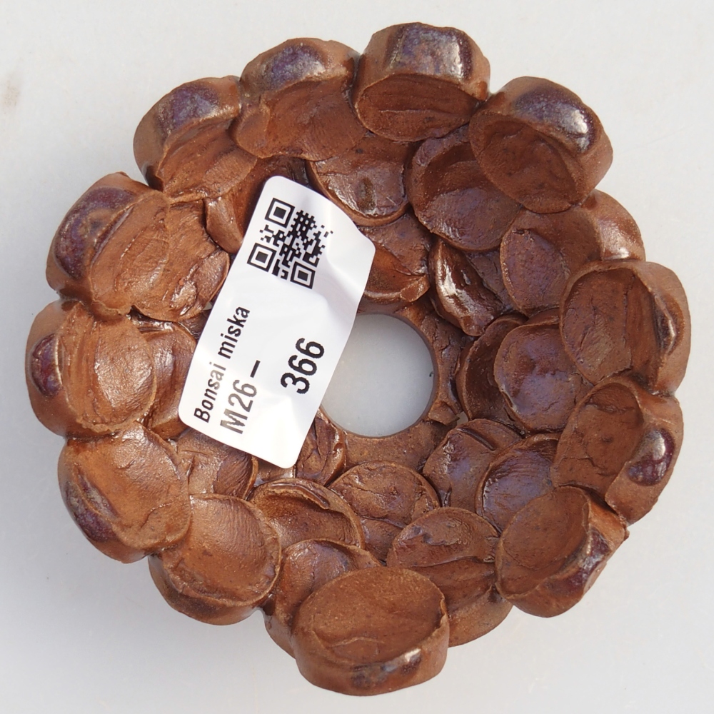 Conchiglia in ceramica 8,5 x 8,5 x 4 cm , colore marrone