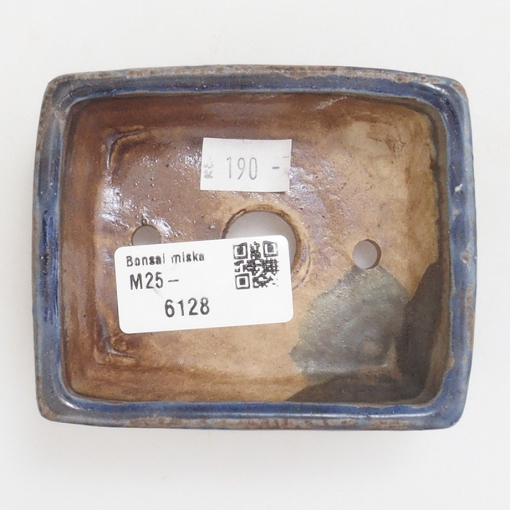 Ciotola per bonsai in ceramica 10 x 8,5 x 4 cm, marrone