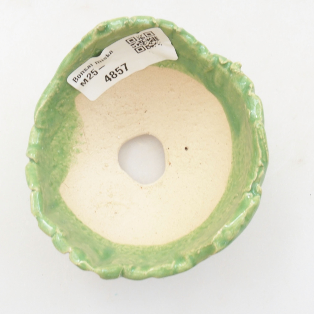 Conchiglia in ceramica 7,5 x 7 x 5,5 cm , colore verde