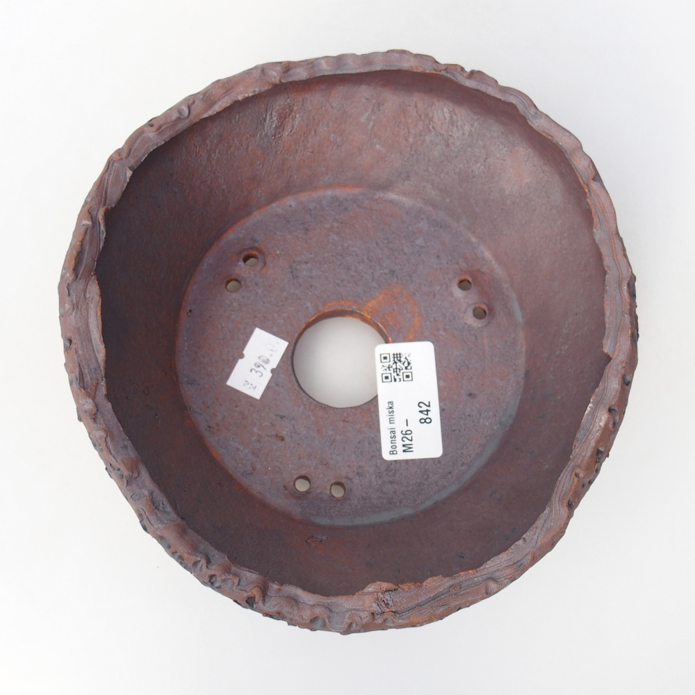 Ciotola bonsai in ceramica 16,5 x 17,5 x 7 cm, colore metallo