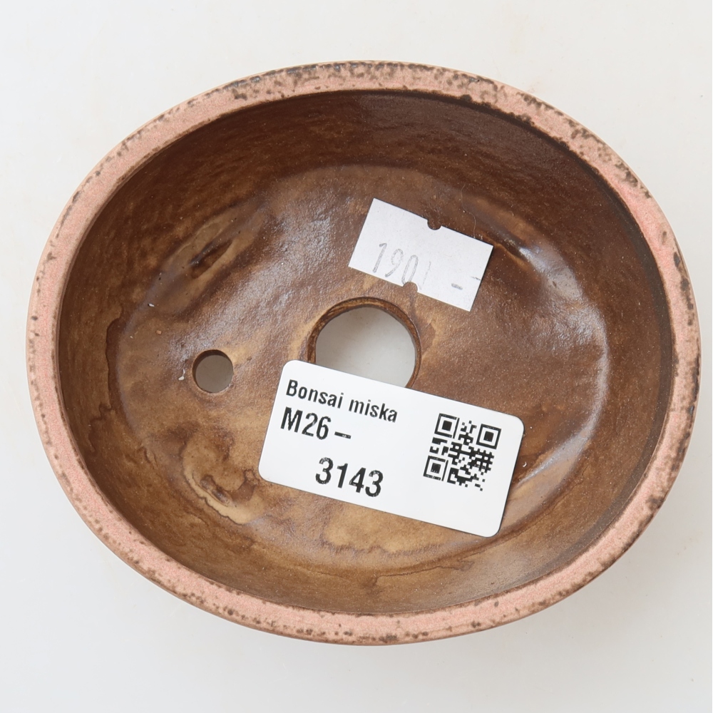 Ciotola bonsai in ceramica 9,5 x 8 x 4 cm, rosa