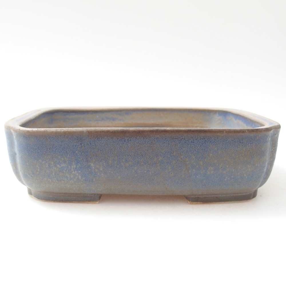 Ciotola bonsai in ceramica 17,5 x 14 x 5 cm, colore blu