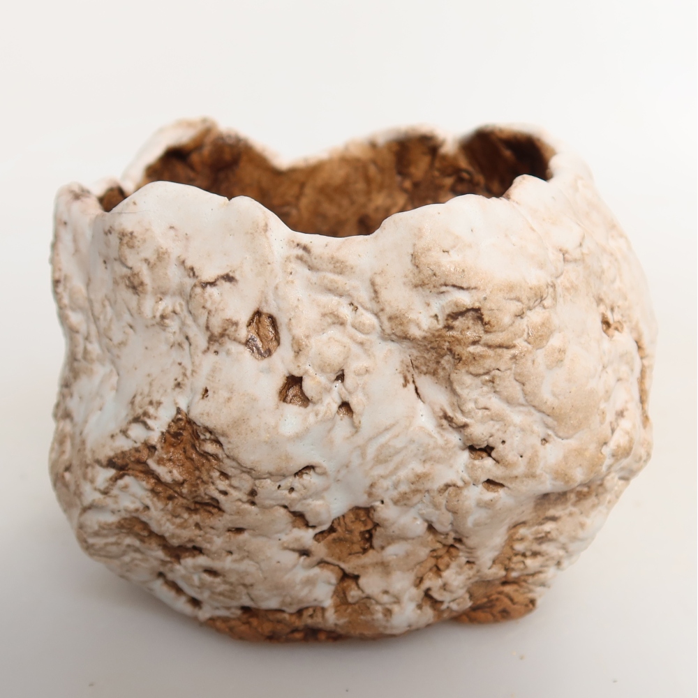 Guscio in ceramica  7,5 x 7 x 6,5 cm, colore bianco