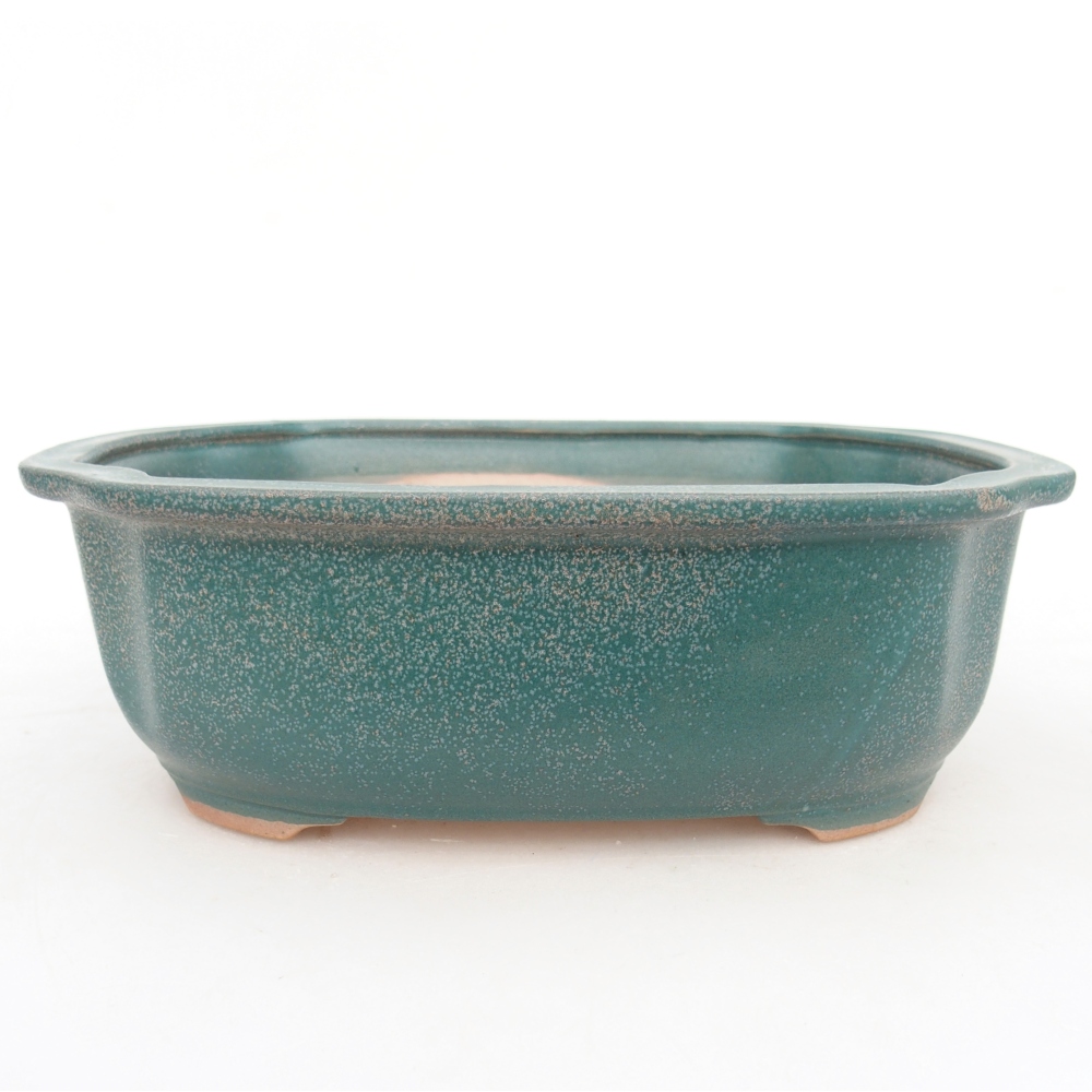 Ciotola bonsai in ceramica 22 x 18 x 7,5 cm, colore blu