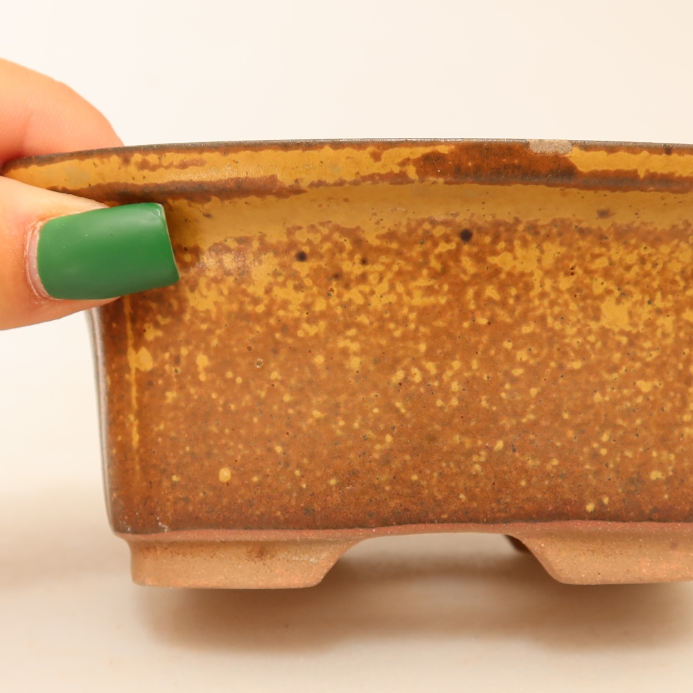Ciotola in ceramica  13 x 10,5 x 5,5 cm, colore giallo