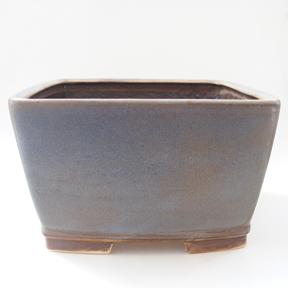 Ciotola bonsai in ceramica 26,5 x 26,5 x 16 cm, colore blu