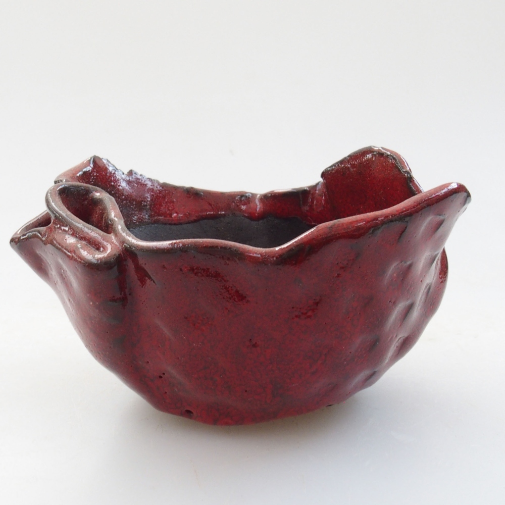 Conchiglia in ceramica 8,5 x 7 x 5 cm , colore rosso