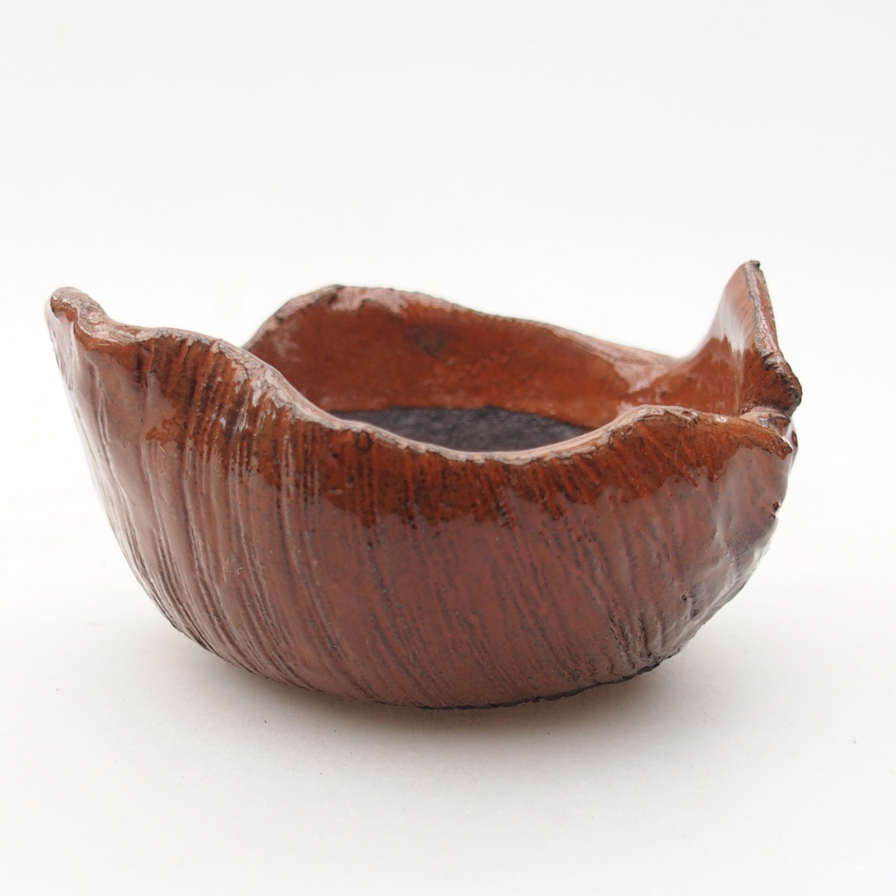 Conchiglia in ceramica 8 x 8 x 5 cm , colore arancione