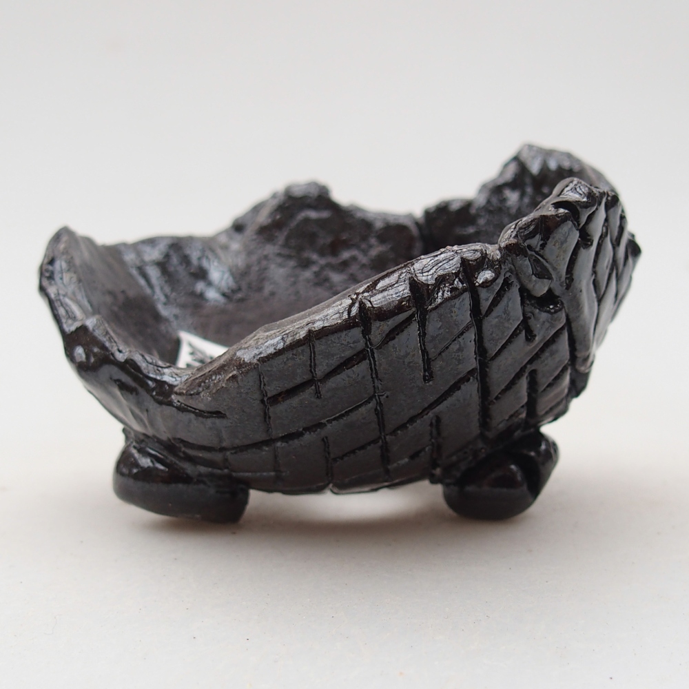 Conchiglia in ceramica 8,5 x 8 x 5,5 cm , colore nero