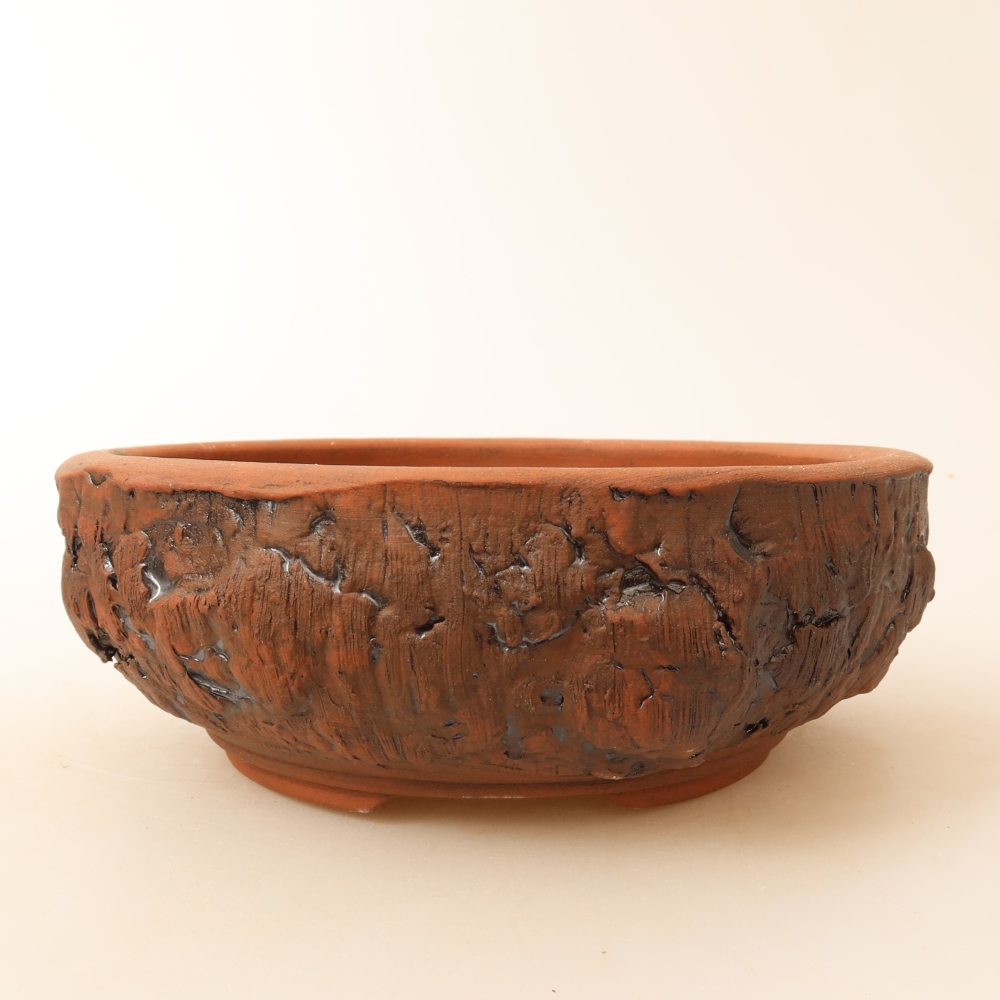 Vaso da bonsai in ceramica 17 x 17 x 6 cm, colore marrone