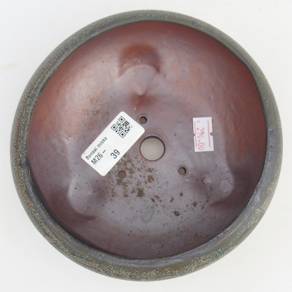 Ciotola per bonsai in ceramica 15 x 15 x 7 cm, grigio