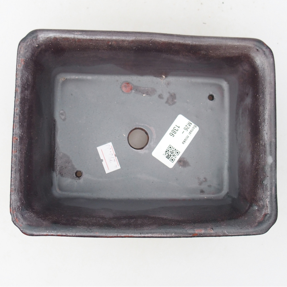 Ciotola per bonsai in ceramica 18 x 14 x 7 cm, marrone