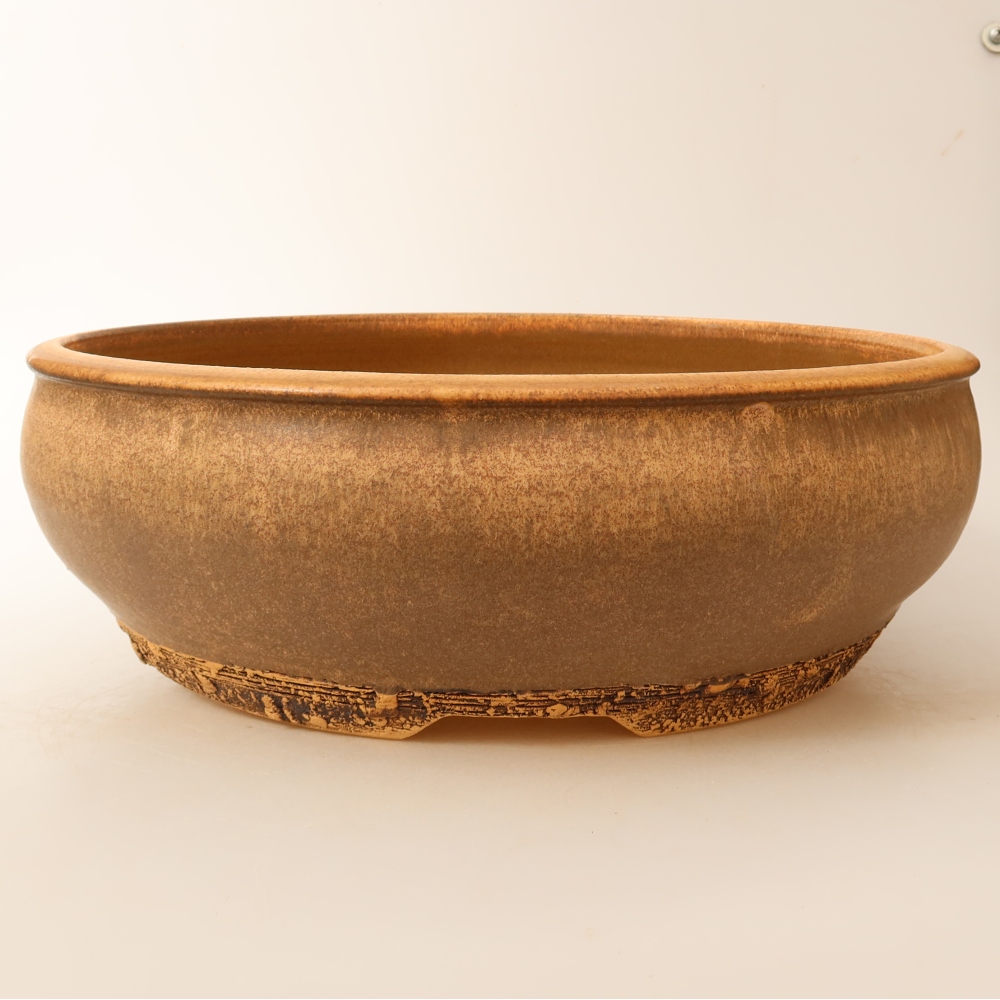 Vaso in ceramica per bonsai 32 x 32 x 10,5 cm, colore marrone - SOLO RITIRO IN NEGOZIO o spedizione su pallet