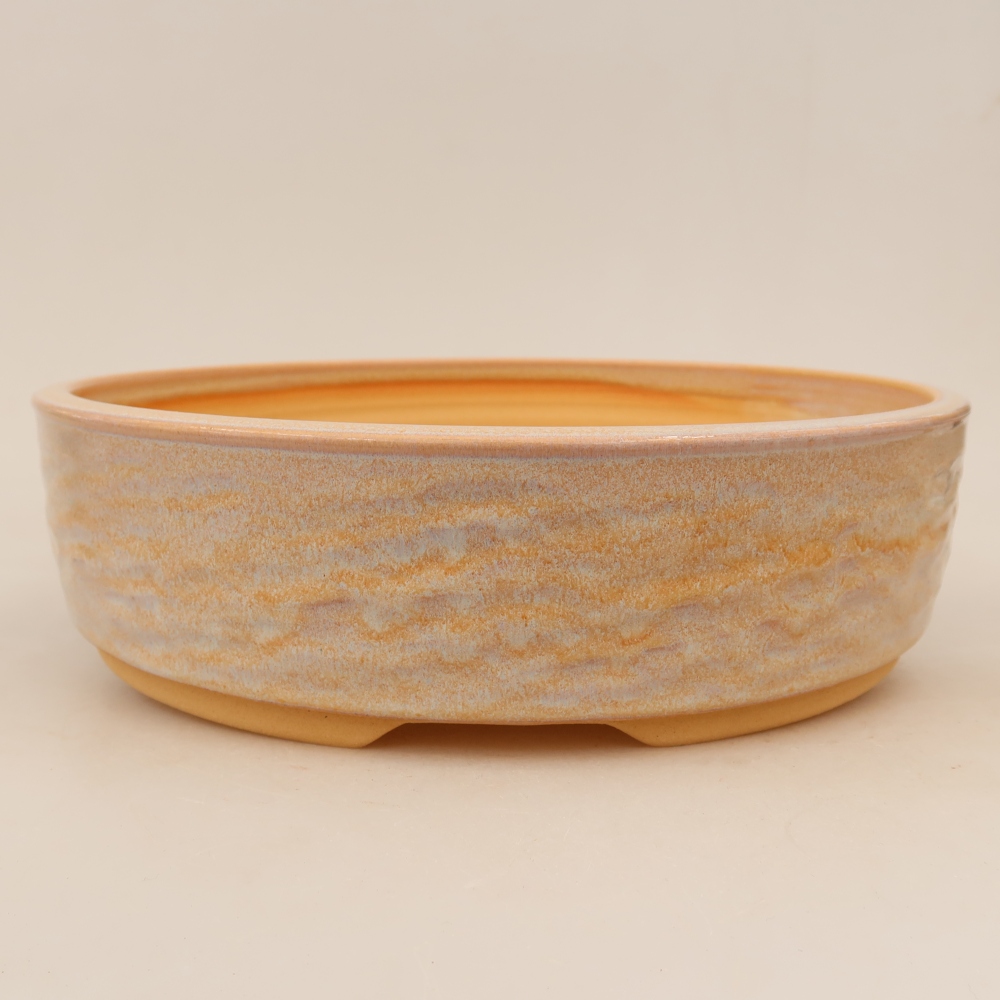 Vaso da bonsai in ceramica 27 x 27 x 7 cm, colore beige