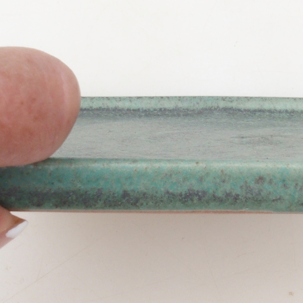 Ciotola bonsai quadrata L - 14 x 14 x 1 cm - verde