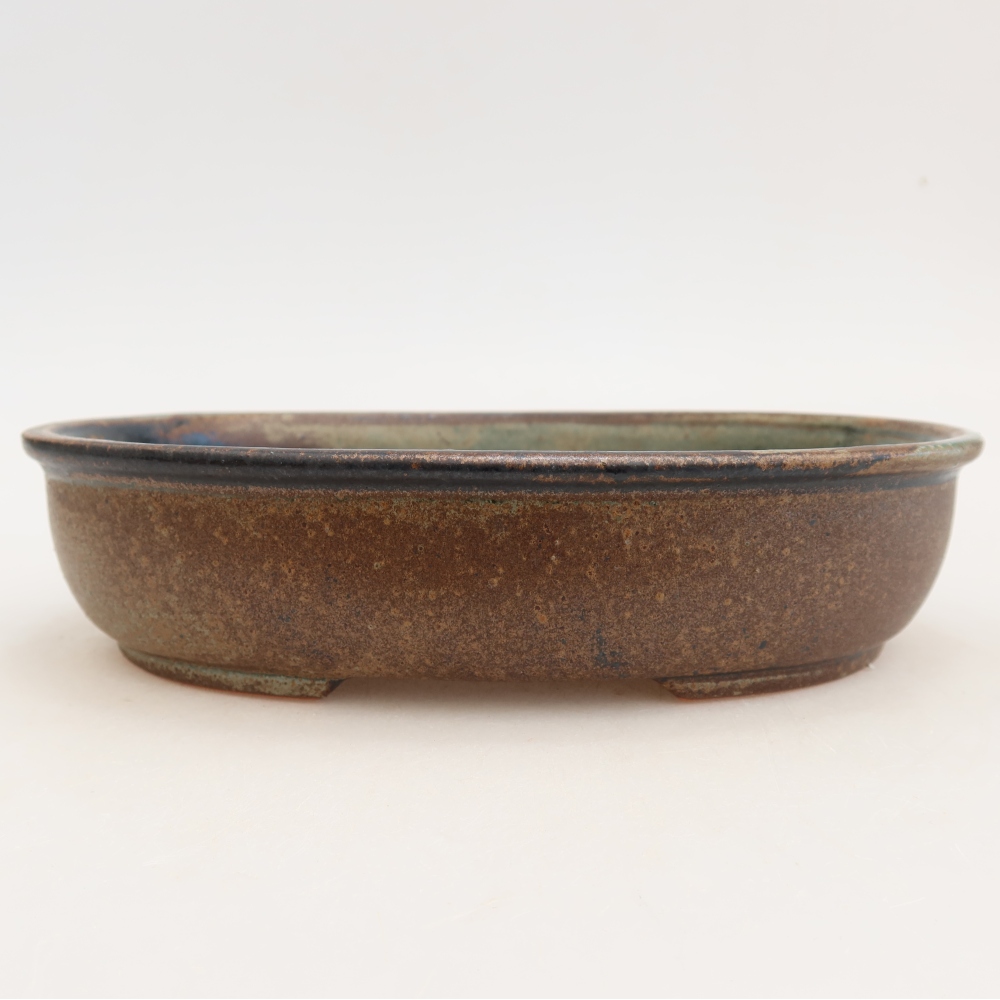 Ciotola bonsai in ceramica 22 x 17 x 5 cm, marrone