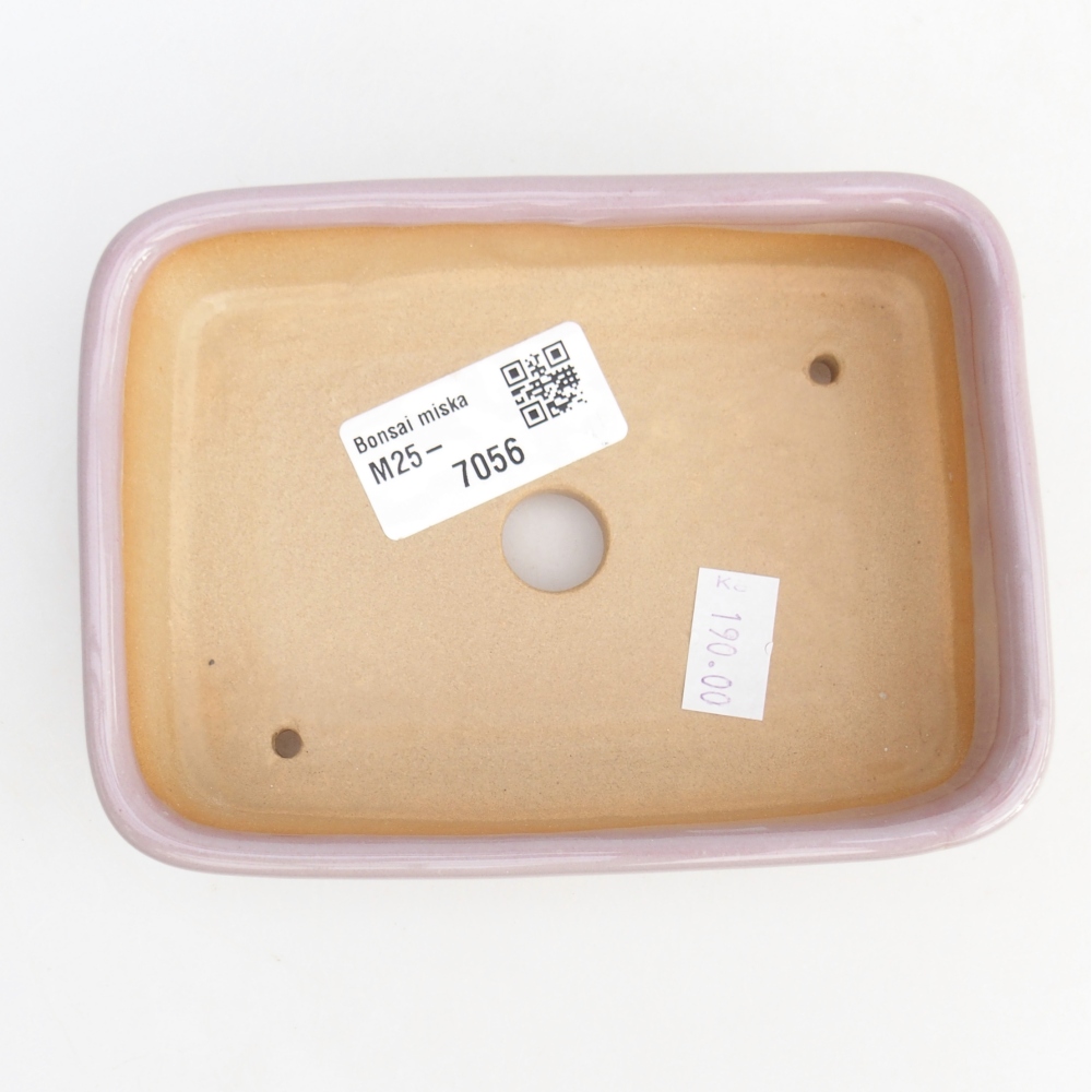 Ciotola bonsai in ceramica 26 x 26 x 8 cm, colore rosso