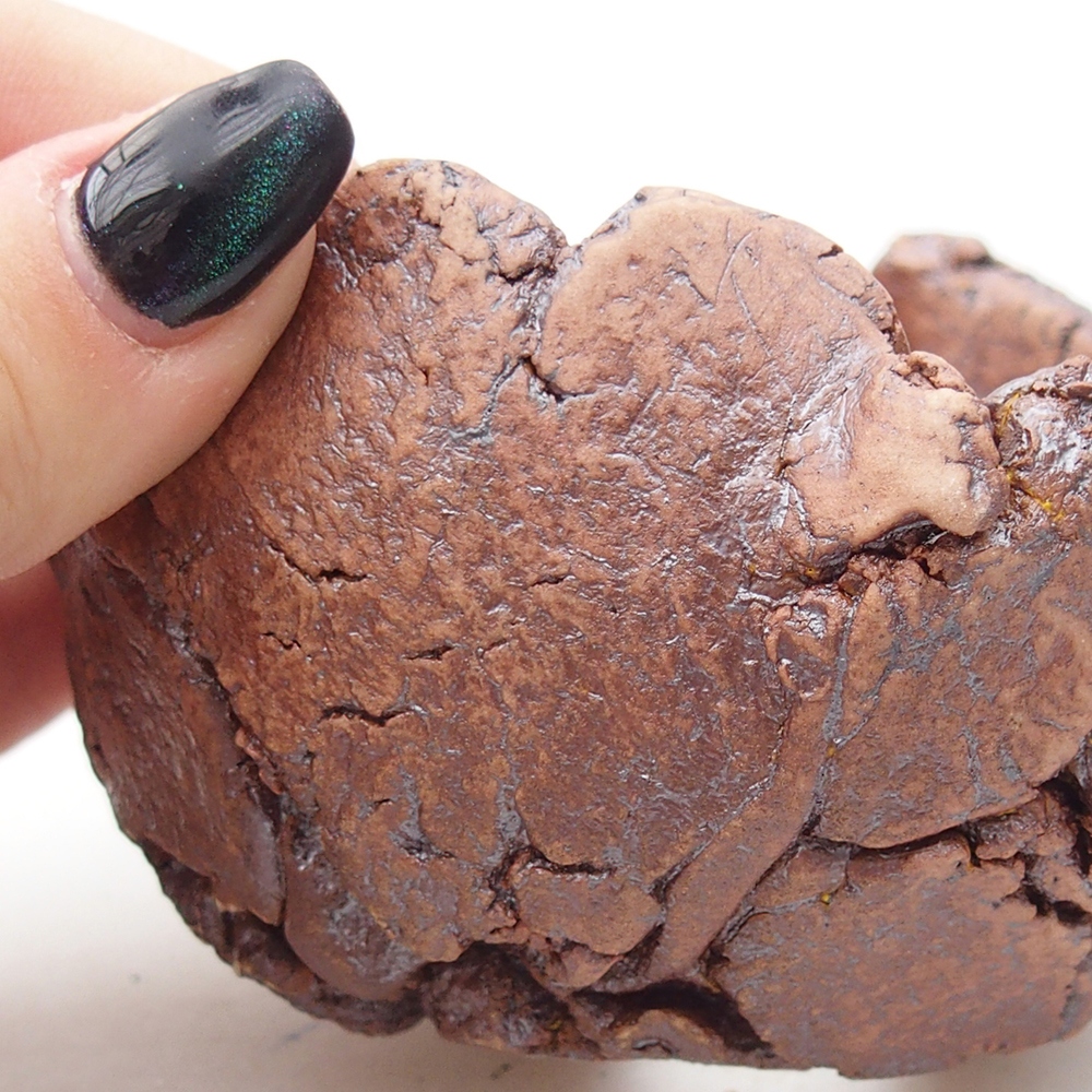 Conchiglia in ceramica 9,5 x 8,5 x 5,5 cm , colore marrone