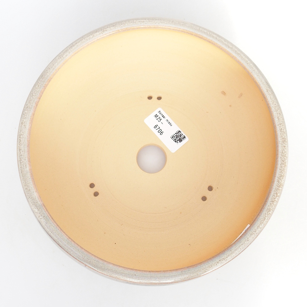 Ciotola bonsai in ceramica 20,5 x 20,5 x 7 cm, grigio