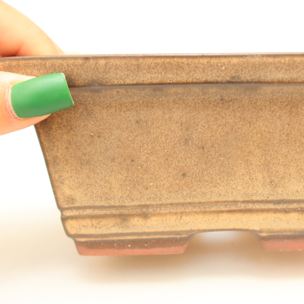 Ciotola in ceramica  14,5 x 12,5 x 7 cm, colore marrone