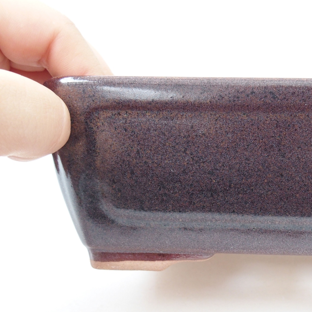 Ciotola bonsai in ceramica 22 x 17 x 5 cm, verde